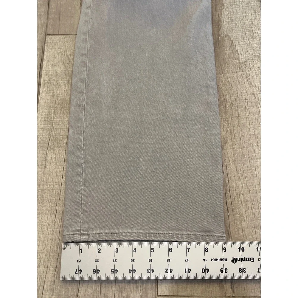 Abercrombie & Fitch 90s Relaxed Jean High Rise Curve Love Grey 28‎ 6R